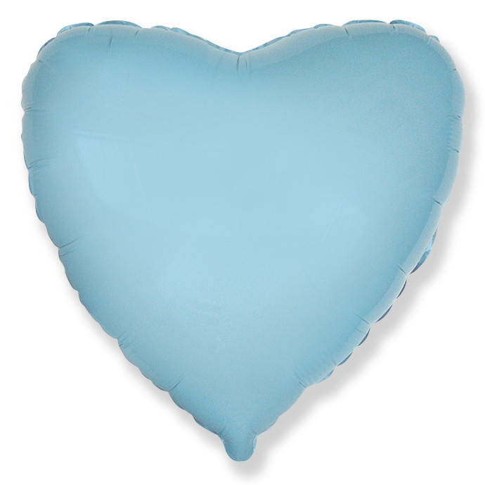 Фольгированное Сердце, Голубой (81 см)